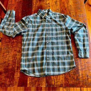 Jcrew American Pima cotton stretch large plaid button up Oxford